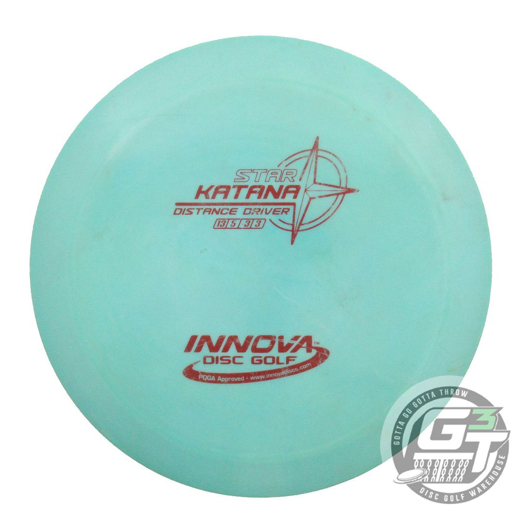 USED Innova Star Katana 171g Seafoam Red Stamp Distance Driver Golf Disc