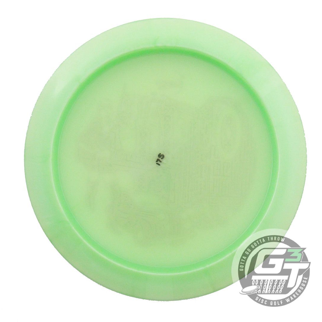 USED Legacy Discs Pinnacle Outlaw 175g Lime Gold Shatter Foil A Driver Golf Disc
