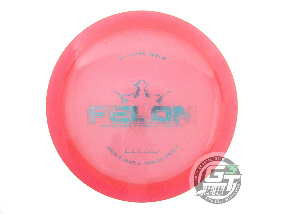 USED Dynamic Discs Lucid Felon 174g Pink Teal Foil Fairway Driver Golf Disc