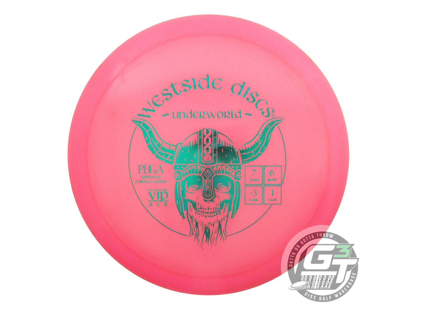 USED Westside Discs VIP AIR Underworld 157g Pink Green Foil Fairway Driver Disc