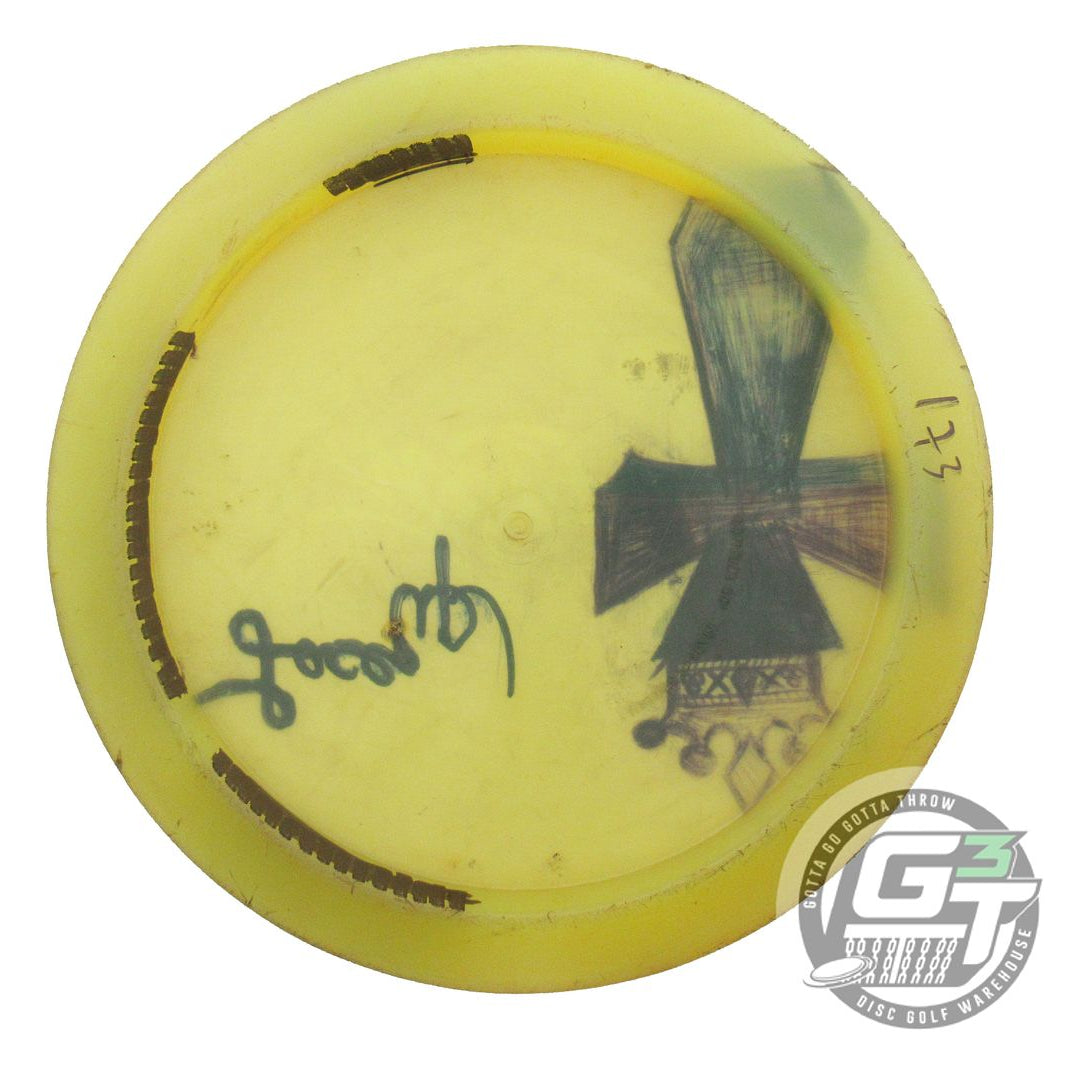 USED Latitude 64 Opto Flow 173g Yellow SHARPIE Distance Driver Golf Disc
