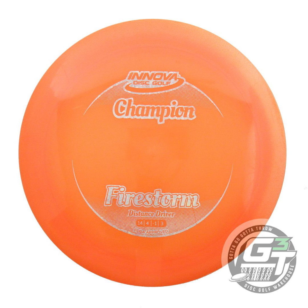 USED Innova Champion Firestorm 172g Orange Silver Shatter Distance Driver Disc