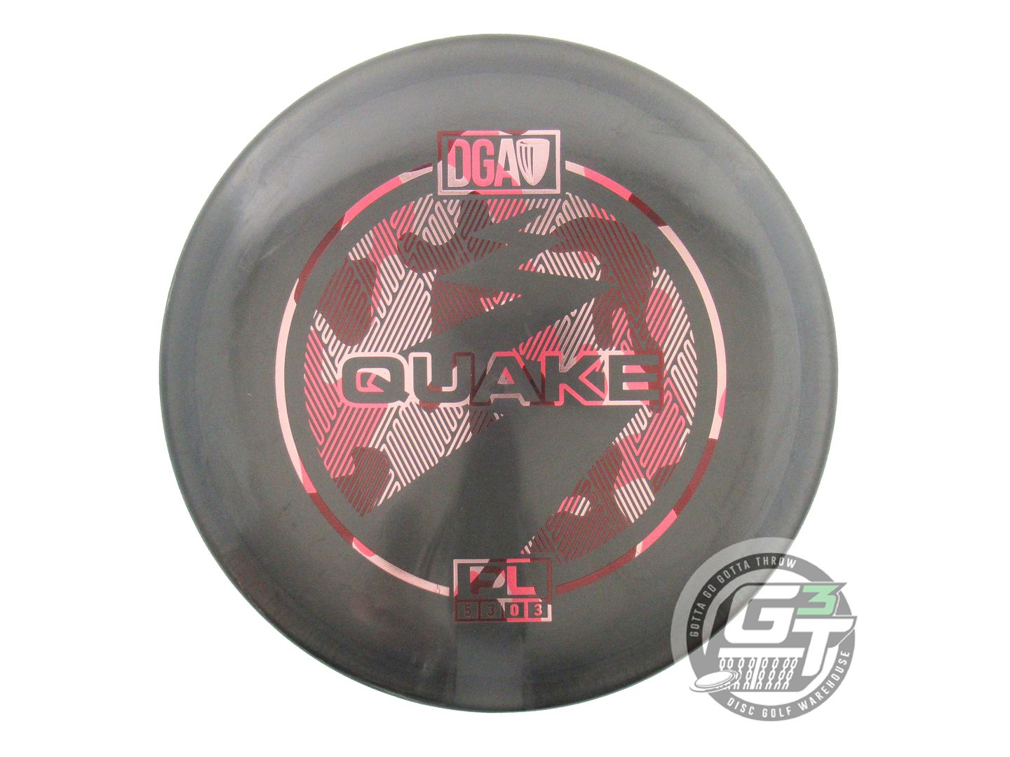 USED DGA ProLine Quake 178g Black Pink Camo Foil Midrange Golf Disc
