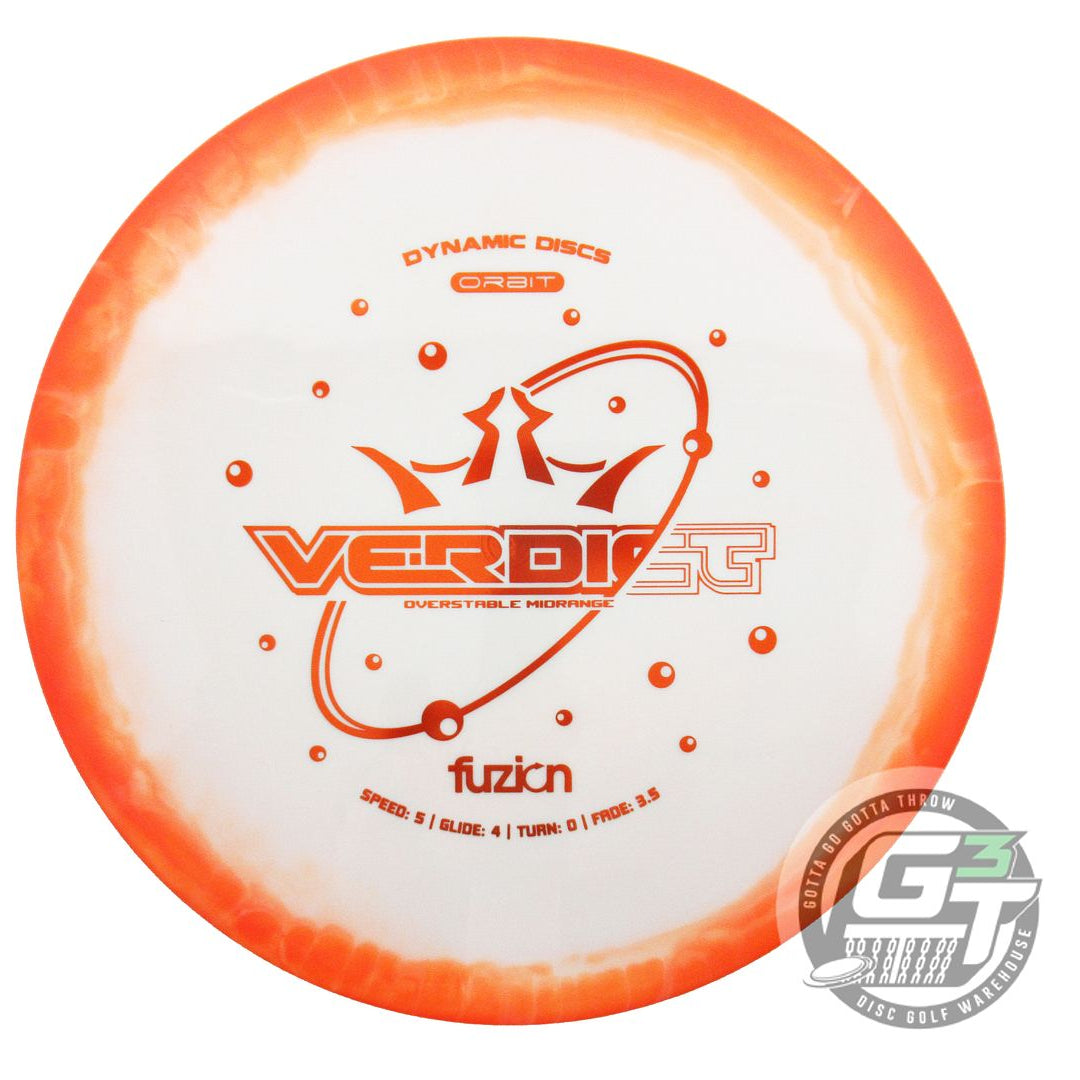 Dynamic Discs Fuzion Orbit Verdict Midrange Golf Disc (Individually Listed)