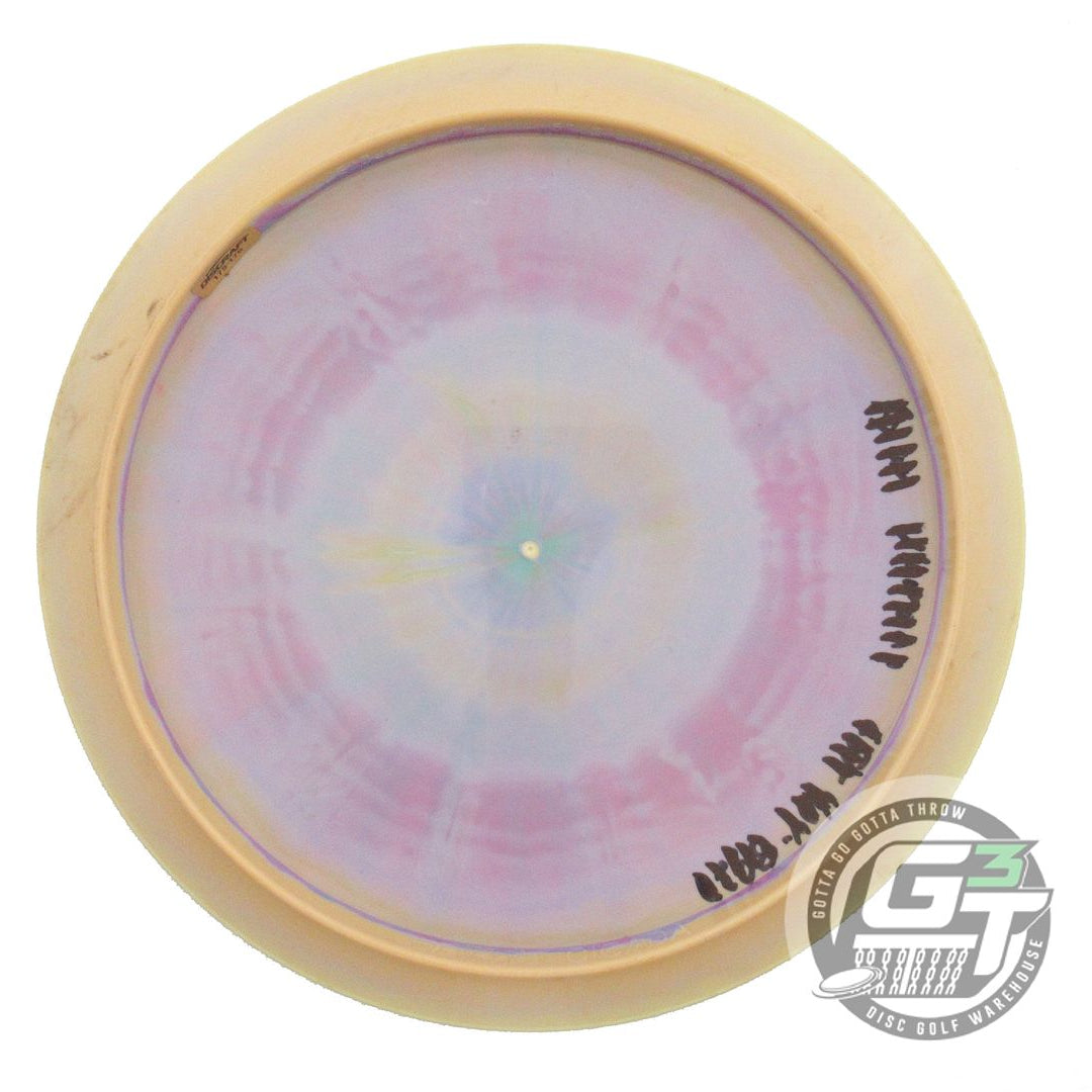 USED Discraft ESP Cicada 176g Yellow-Lilac Holo Logo Foil Fairway Driver Disc