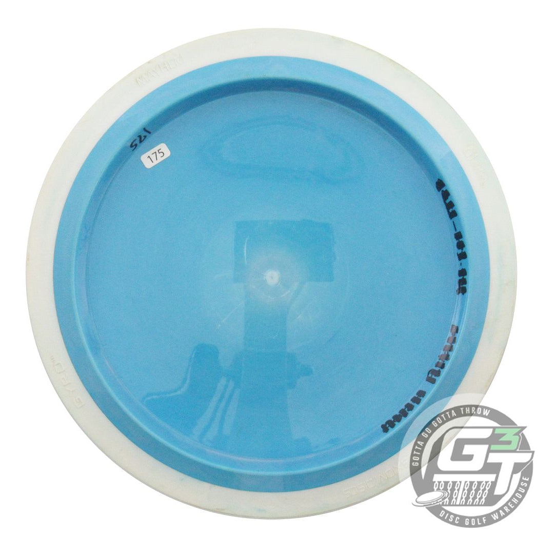 USED Axiom Discs Neutron Mayhem 175g Blue White Rim Distance Driver Golf Disc