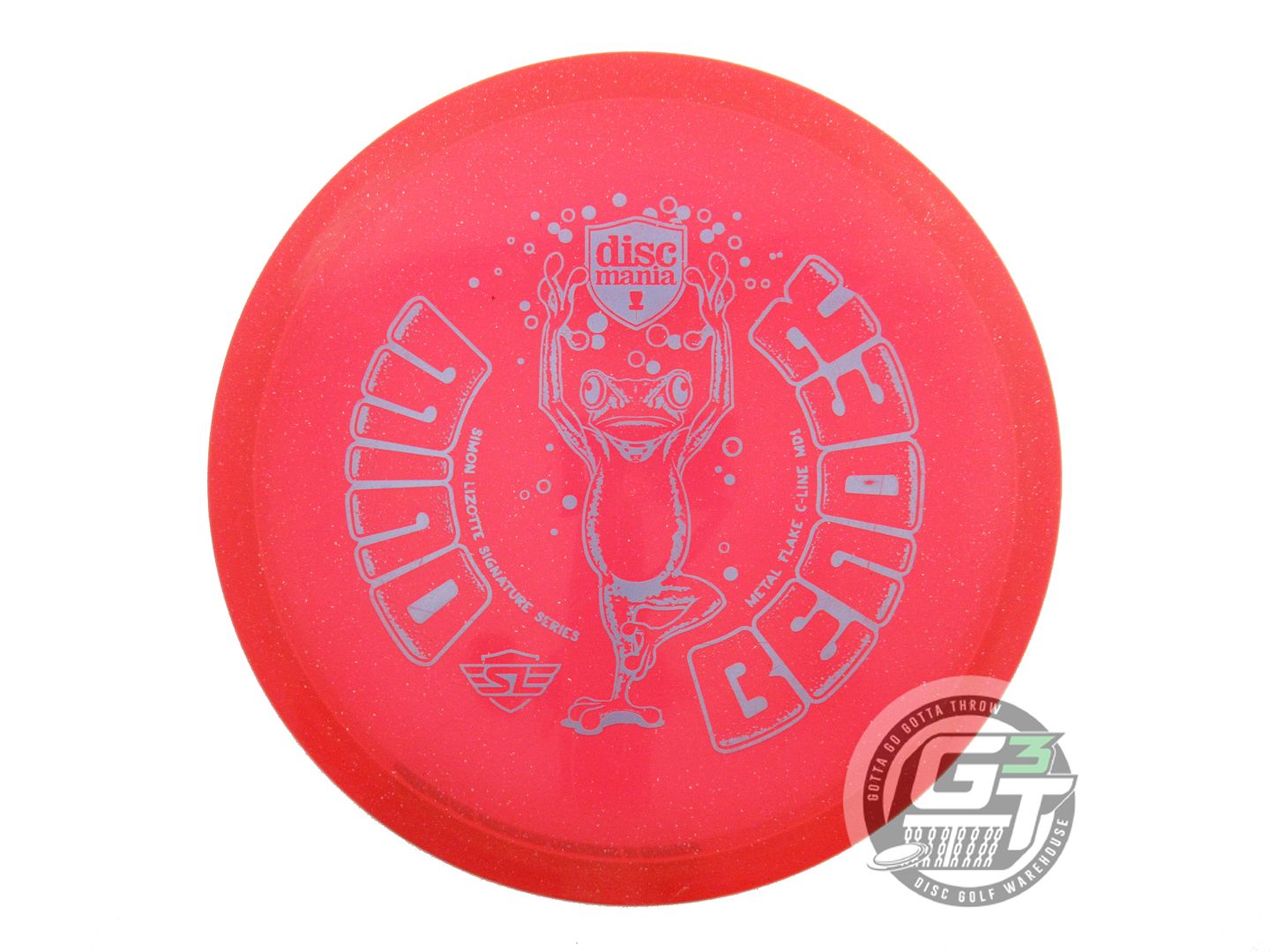 USED DiscMania MIND BENDER Metal Flake C-Line MD1 172g Red Midrange Golf Disc