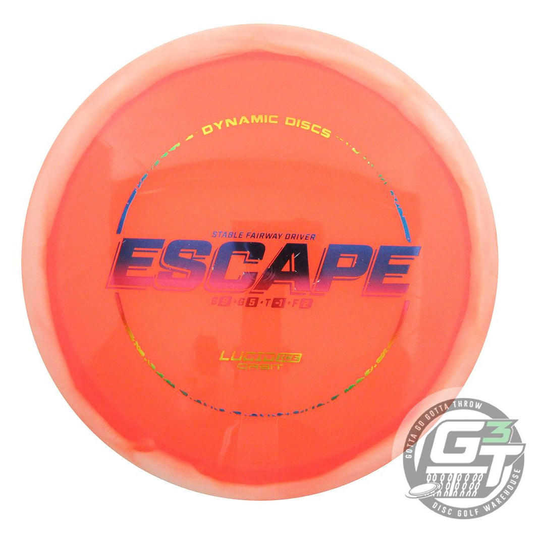 USED Dynamic Discs Lucid Ice Orbit Escape 175g White-Orange Fairway Driver Disc
