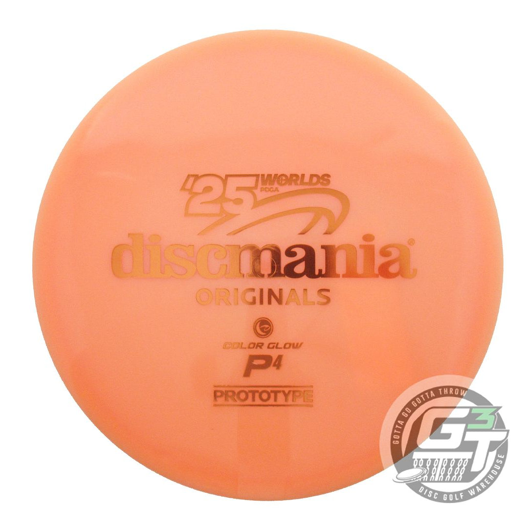 Discmania Limited Edition 2025 PDGA World Championships Prototype Color Glow C-Line P4 Putt & Approach Putter Golf Disc (Individually Listed)