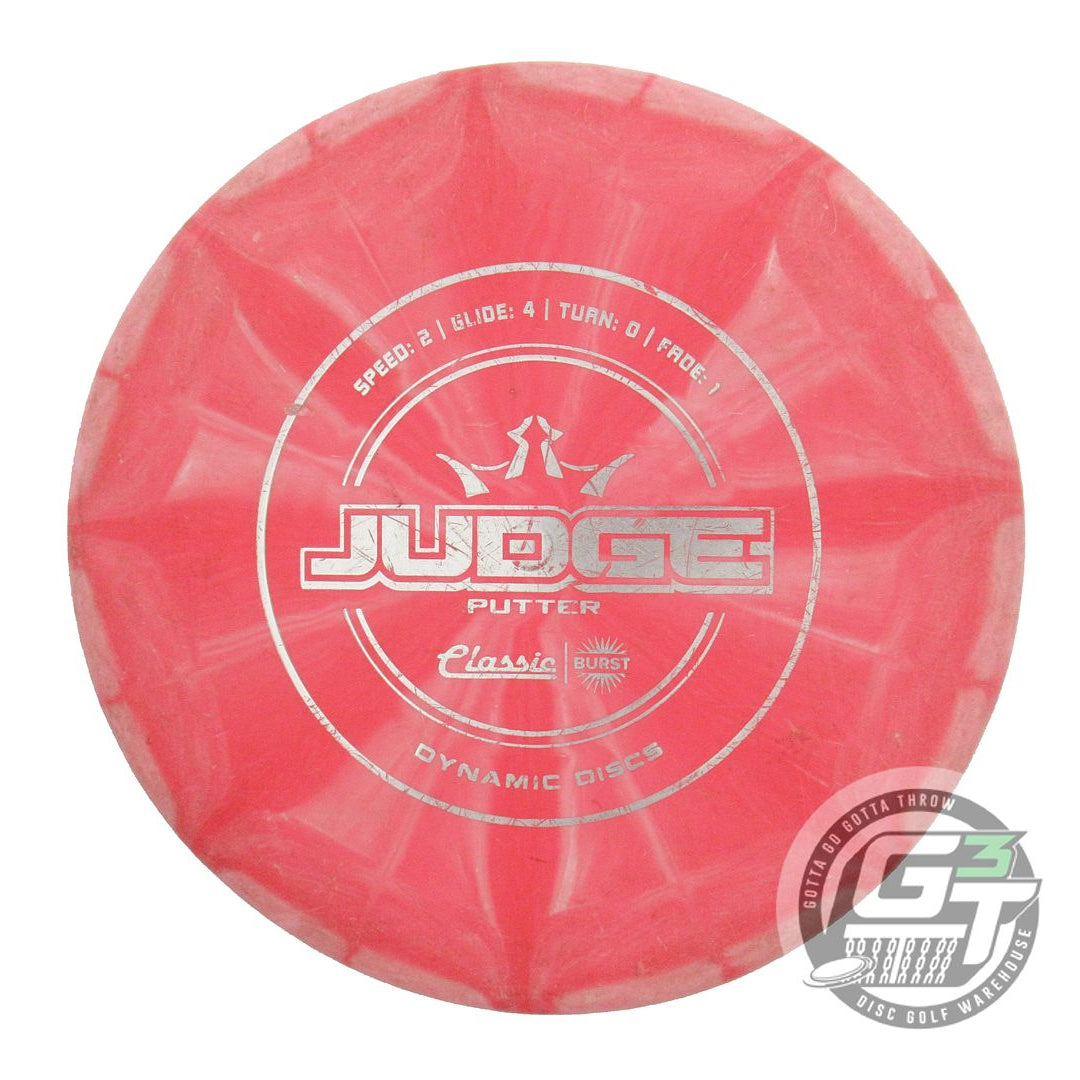 USED Dynamic Discs Classic Blend Judge 173g Red Silver Foil Putter Golf Disc