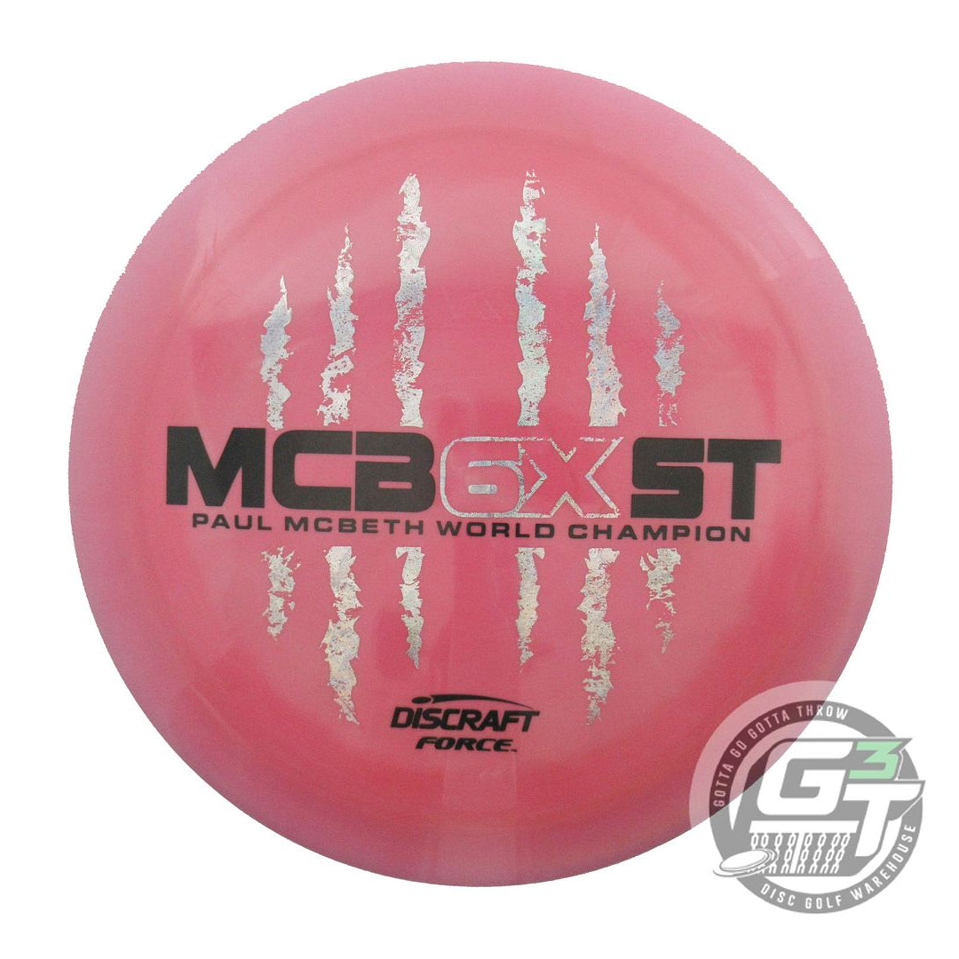 USED Discraft 6X McBEAST ESP Force 174g Pink Hypnotic Foil Distance Driver Disc