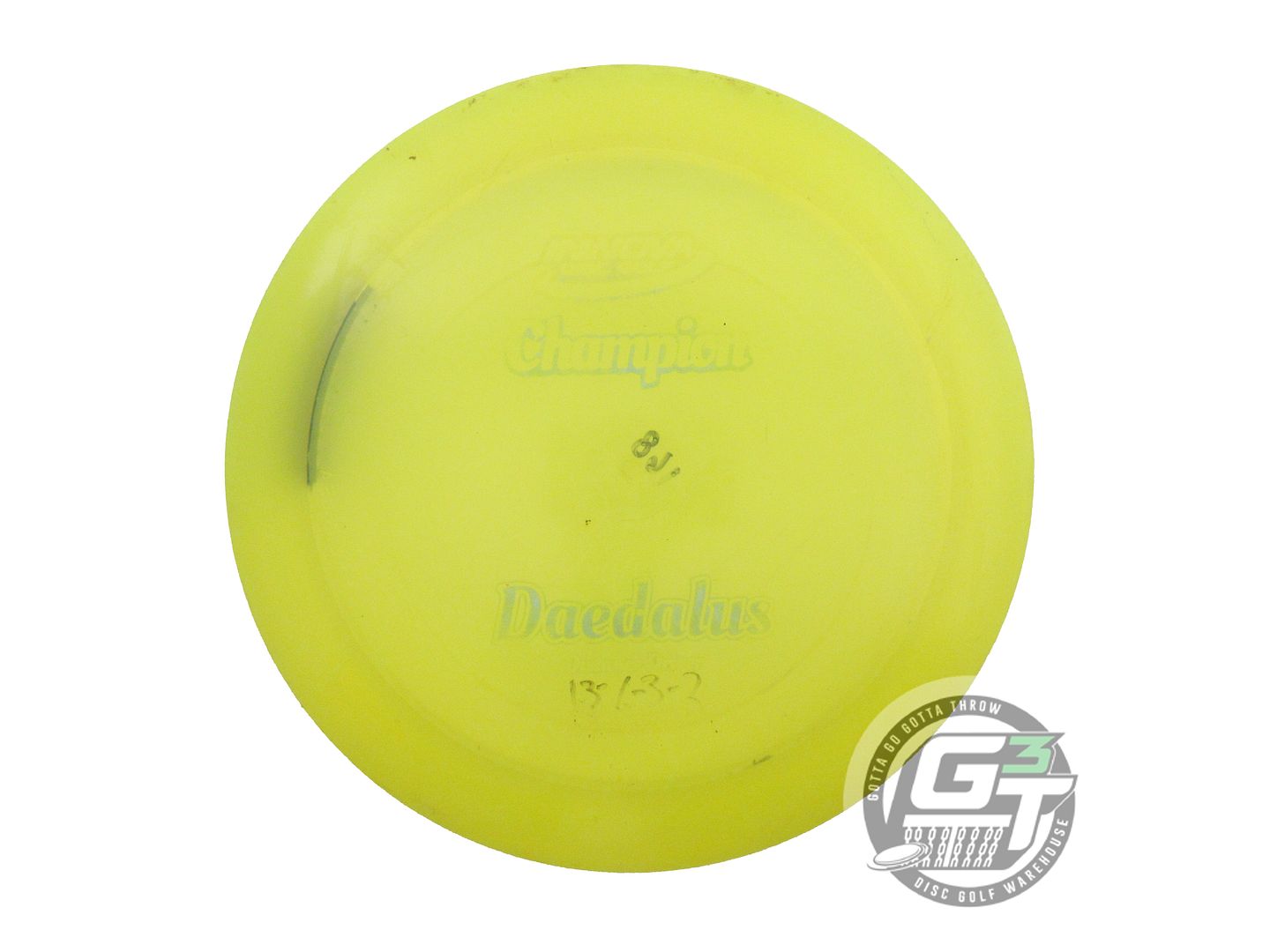 USED Innova Champion Daedalus 168g Yellow Wiped Stamp Distance Driver Golf Disc