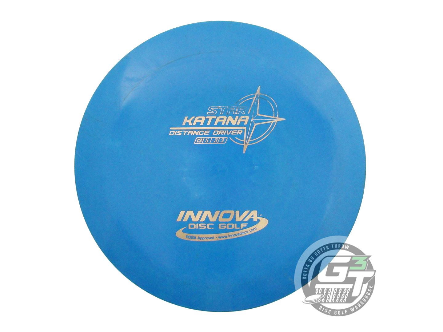 USED Innova Star Katana 166g Blue Gold Foil Distance Driver Golf Disc