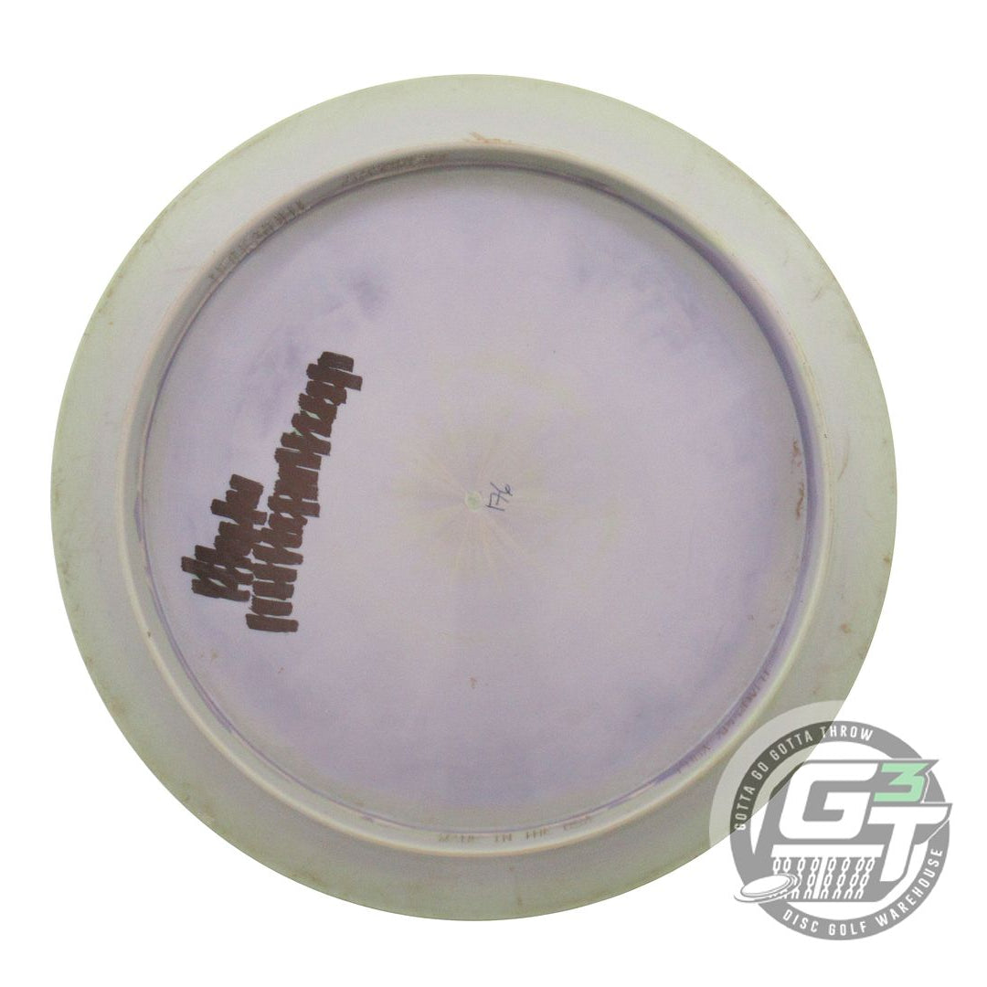 USED Discraft ESP Thrasher 176g Lime-Lilac Glitter Foil Distance Driver Disc