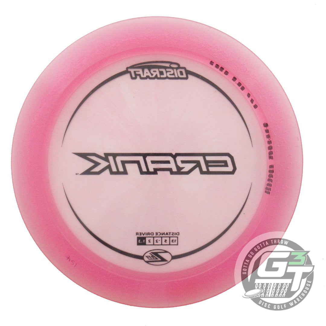 USED Discraft Z Lite Crank 154g Pink Black Stamp Distance Driver Golf Disc