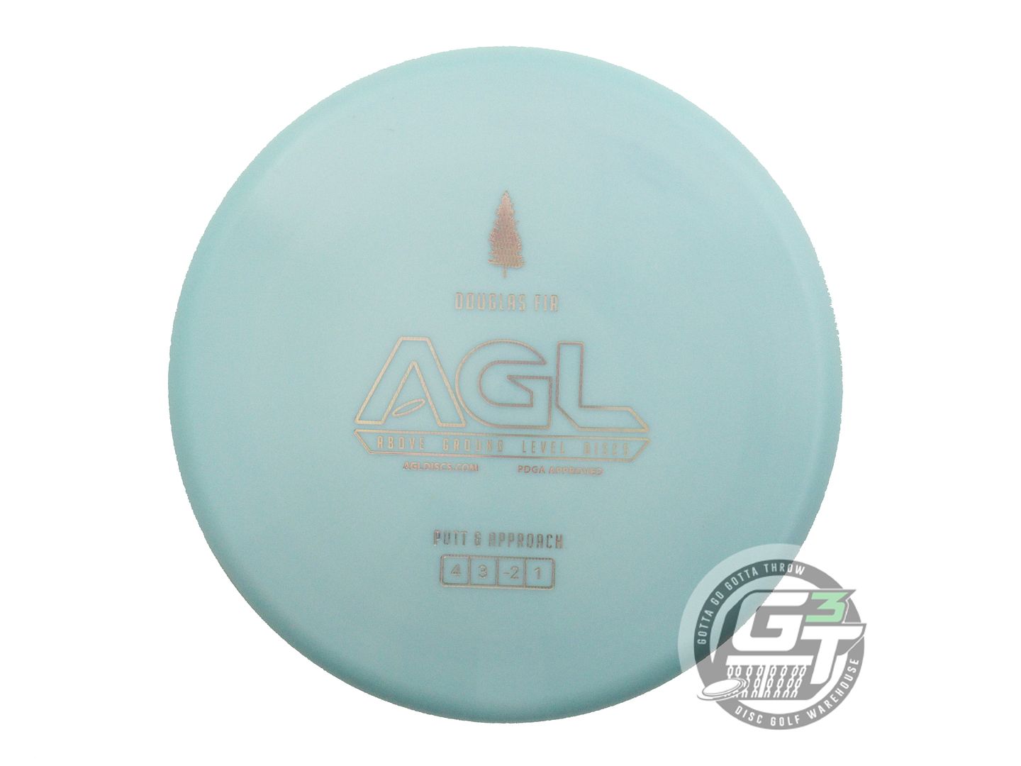 USED Above Ground Level Alpine Douglas Fir 175g Aqua Putter Golf Disc