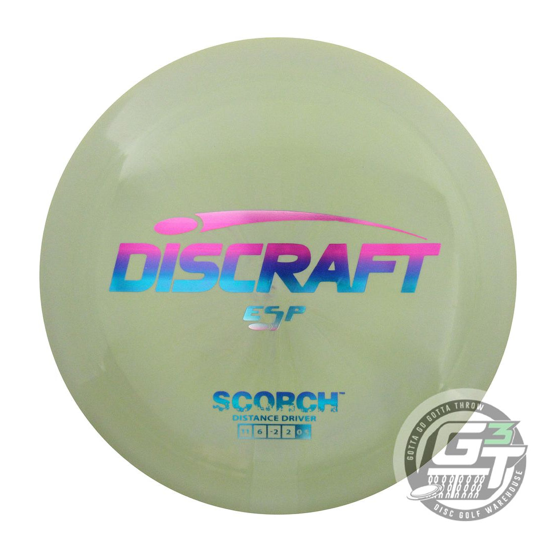 NOS Discraft ESP Scorch 169g Army Green Miami Foil Distance Driver Golf Disc