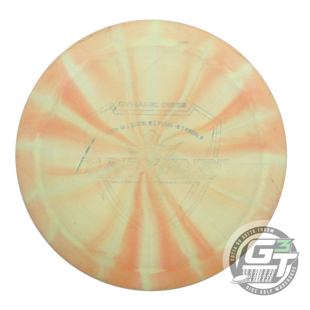 USED Dynamic Discs Fuzion Burst Captain 175g Orange-Yellow Distance Driver Disc