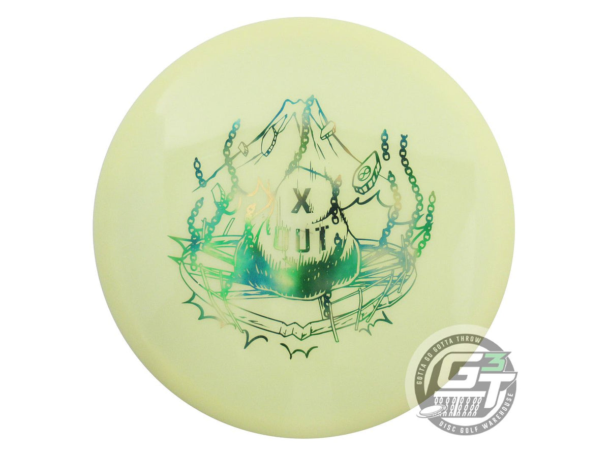 USED Infinite X-OUT Glow C-Blend Anubis 180g Green Cloud Foil Midrange Golf Disc