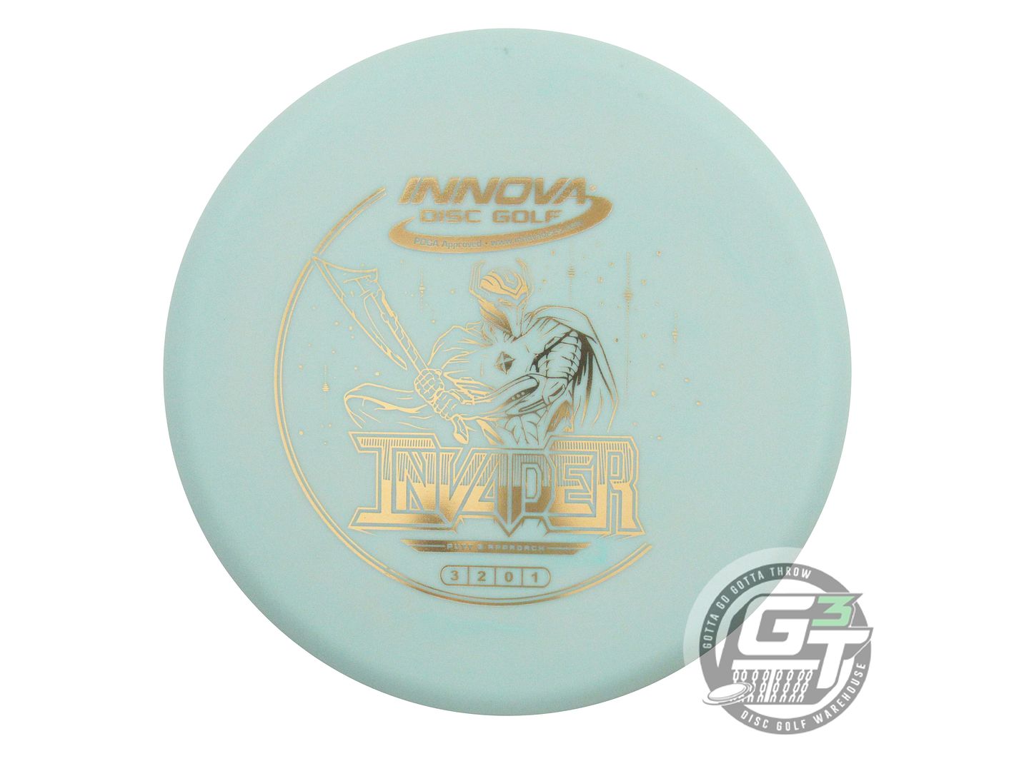 USED Innova DX Invader 175g Mint Gold Foil Putter Golf Disc
