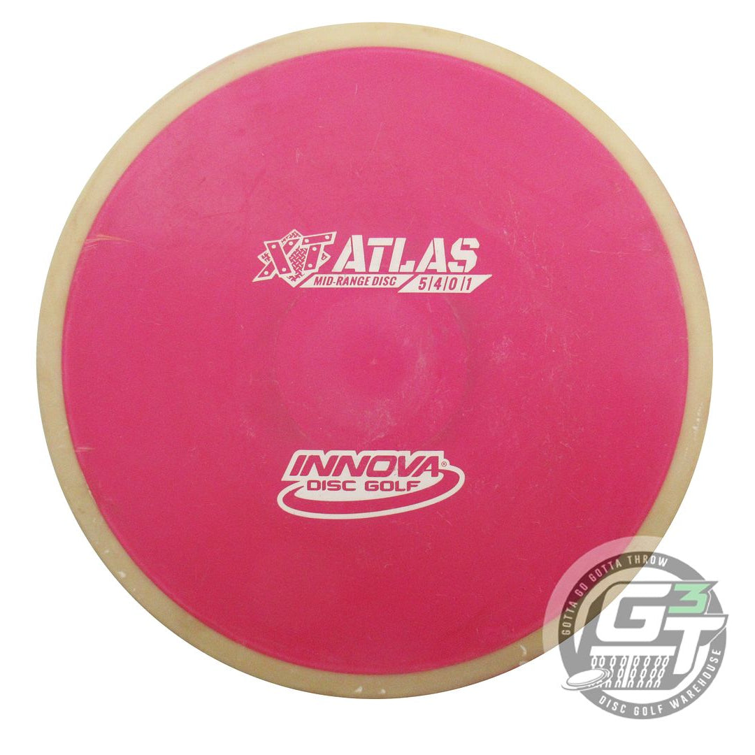 USED Innova XT Atlas 175g Magenta White Stamp Cream Rim Midrange Golf Disc