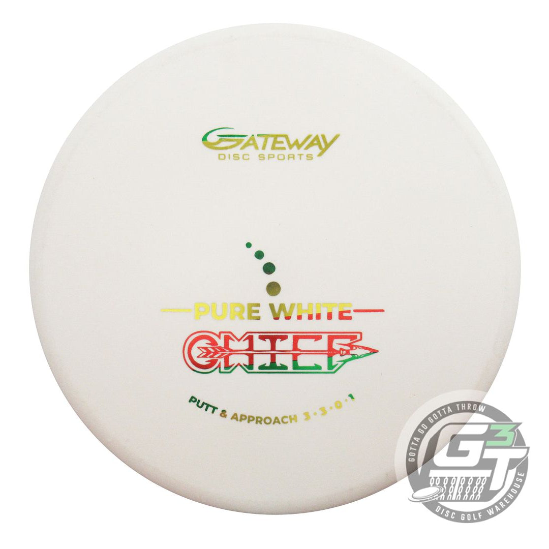 Gateway Pure White Chief Putter Golf Disc (Individually Listed)