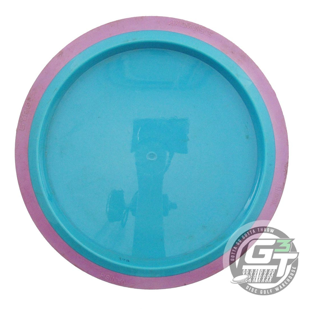 USED Axiom Discs Neutron Vanish 172g Teal Purple Rim Distance Driver Golf Disc