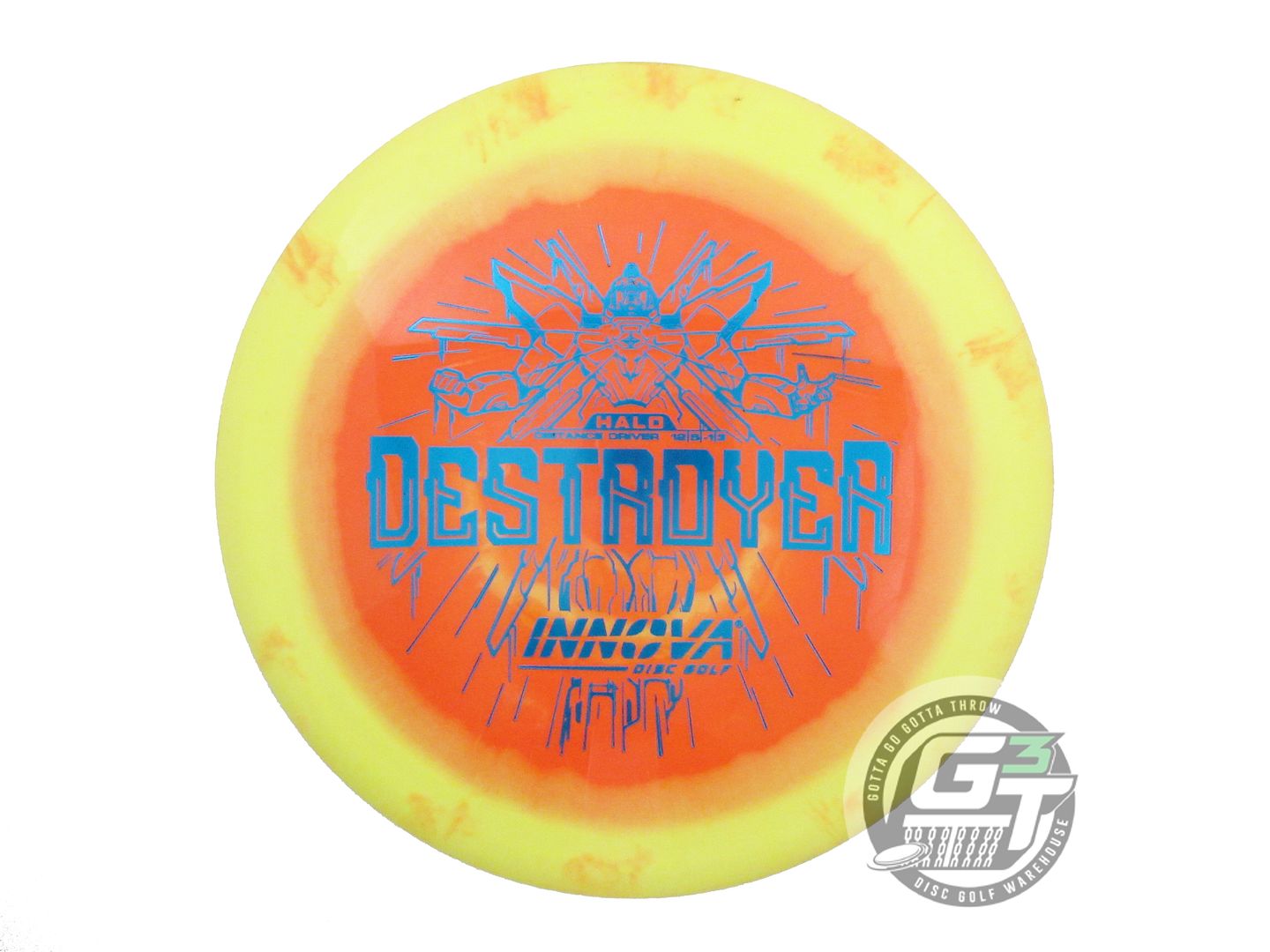 USED Innova Halo Star Destroyer 157g Yellow-Orange Distance Driver Golf Disc