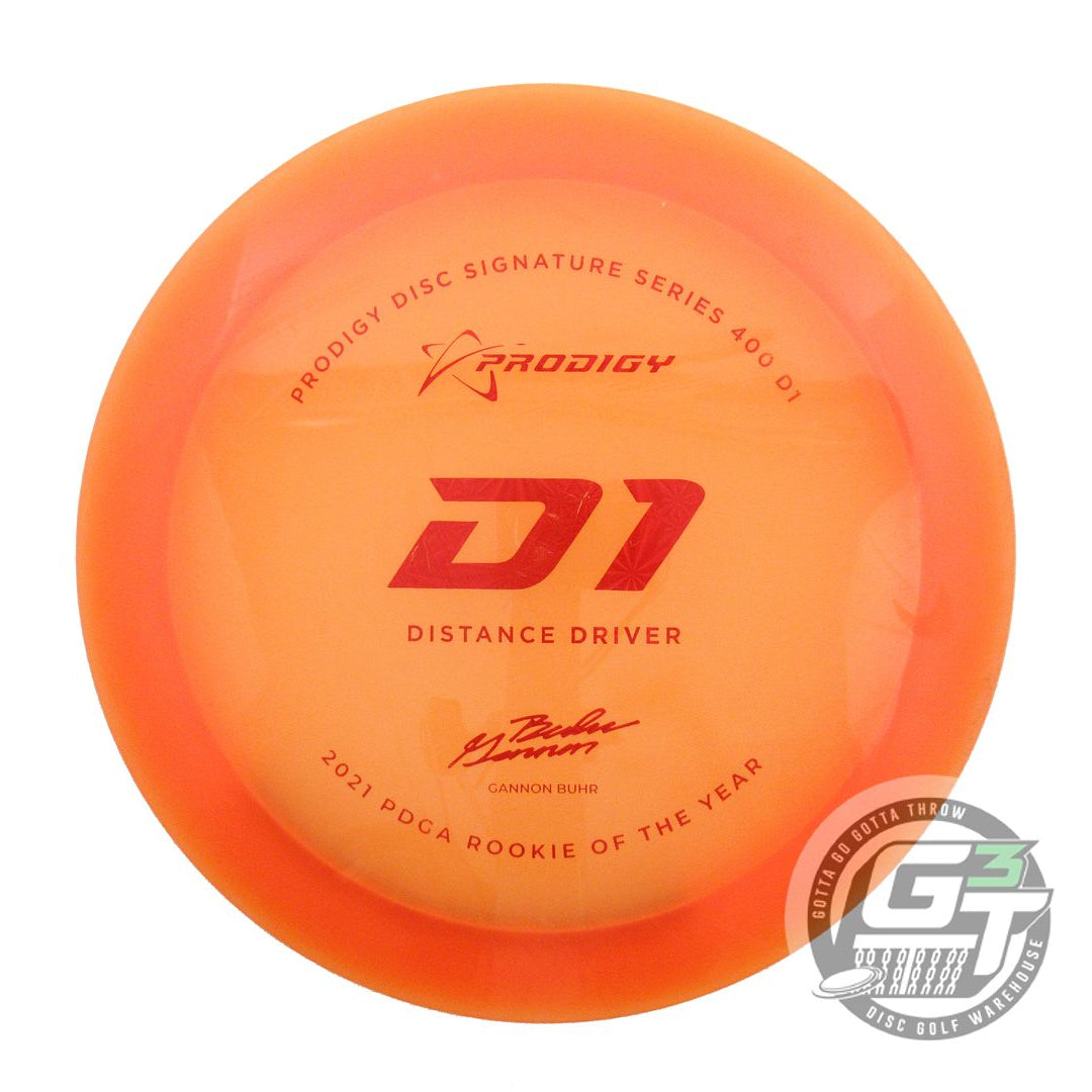 USED Prodigy Discs 400 D1 175g Orange Red Prism Foil Distance Driver Golf Disc