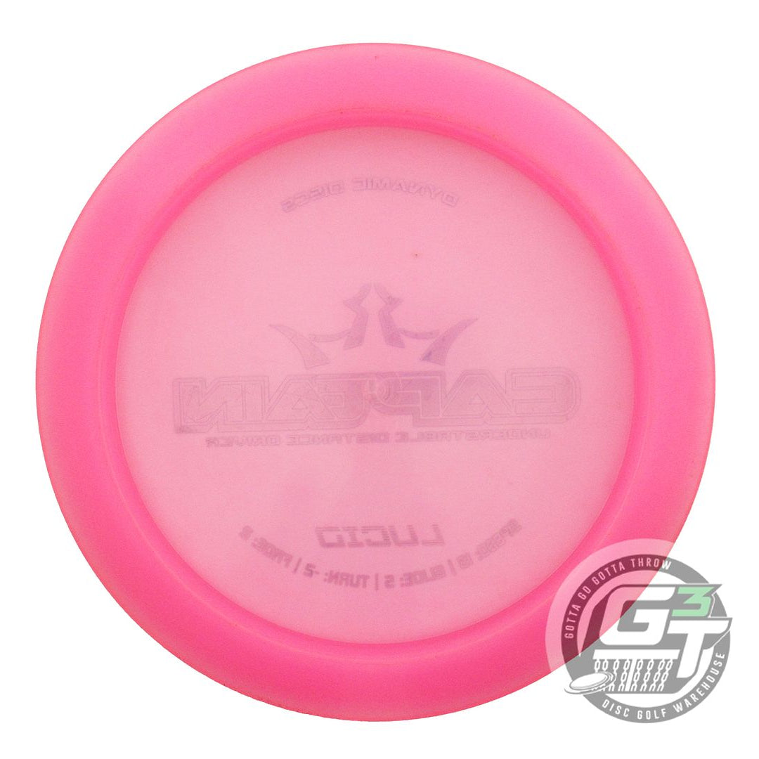 USED Dynamic Discs Lucid Captain 173g Pink Blue Foil Distance Driver Golf Disc