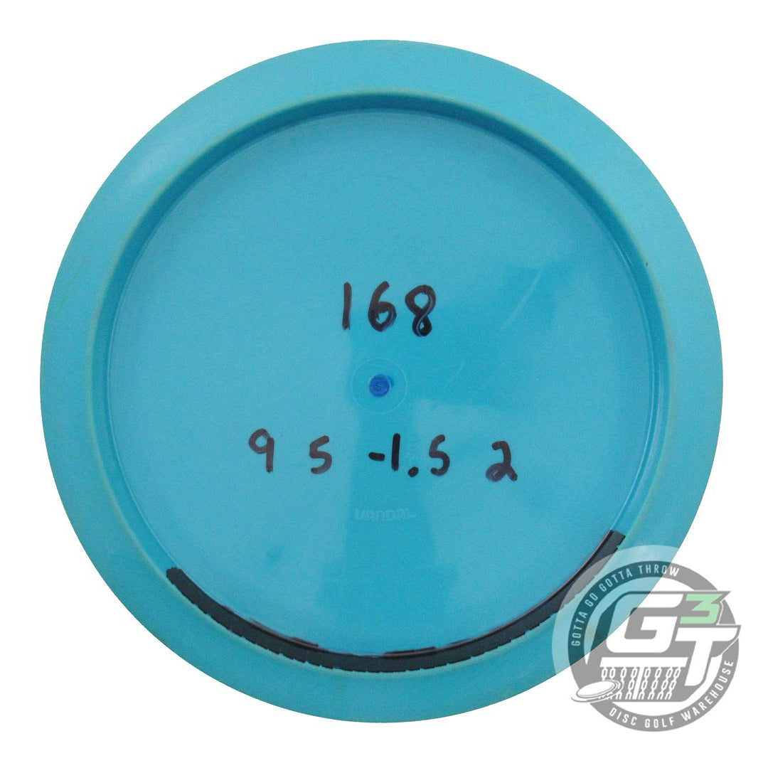 USED Dynamic Discs Fuzion Vandal 168g Teal Teal Foil Distance Driver Golf Disc