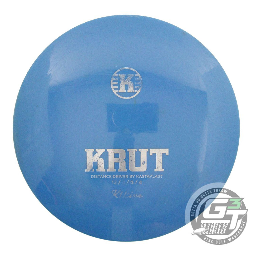 USED Kastaplast K1 Krut 174g Blue Silver Foil Distance Driver Golf Disc