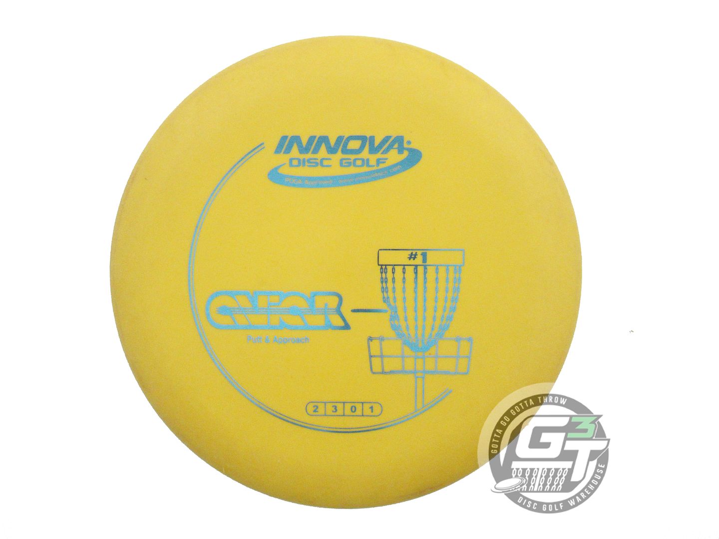 USED Innova DX Aviar 170g Marigold Aqua Foil Putter Golf Disc