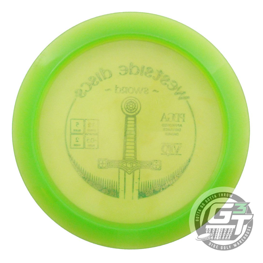 USED Westside Discs VIP Sword 171g Lime Teal Foil Distance Driver Golf Disc