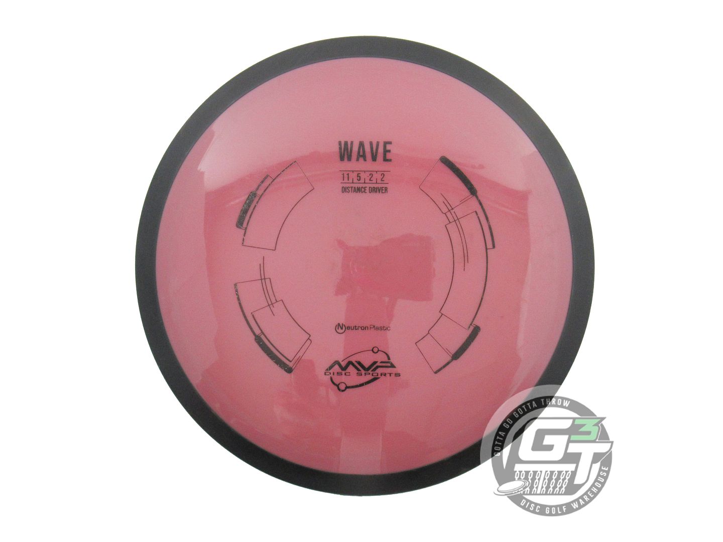USED MVP Disc Sports Neutron Wave 175g Dark Pink Distance Driver Golf Disc
