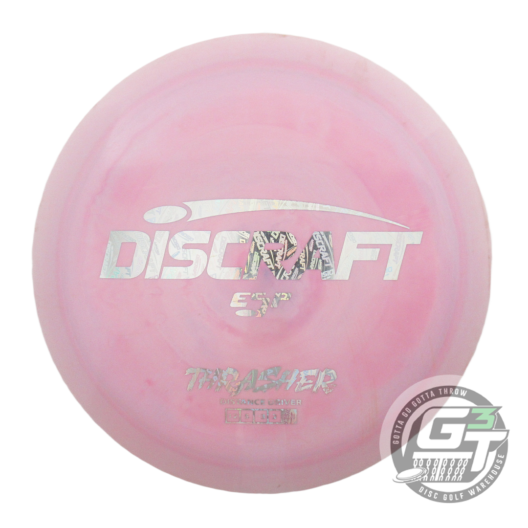 USED Discraft ESP Thrasher 171g Pink Holo Logo Foil Distance Driver Golf Disc