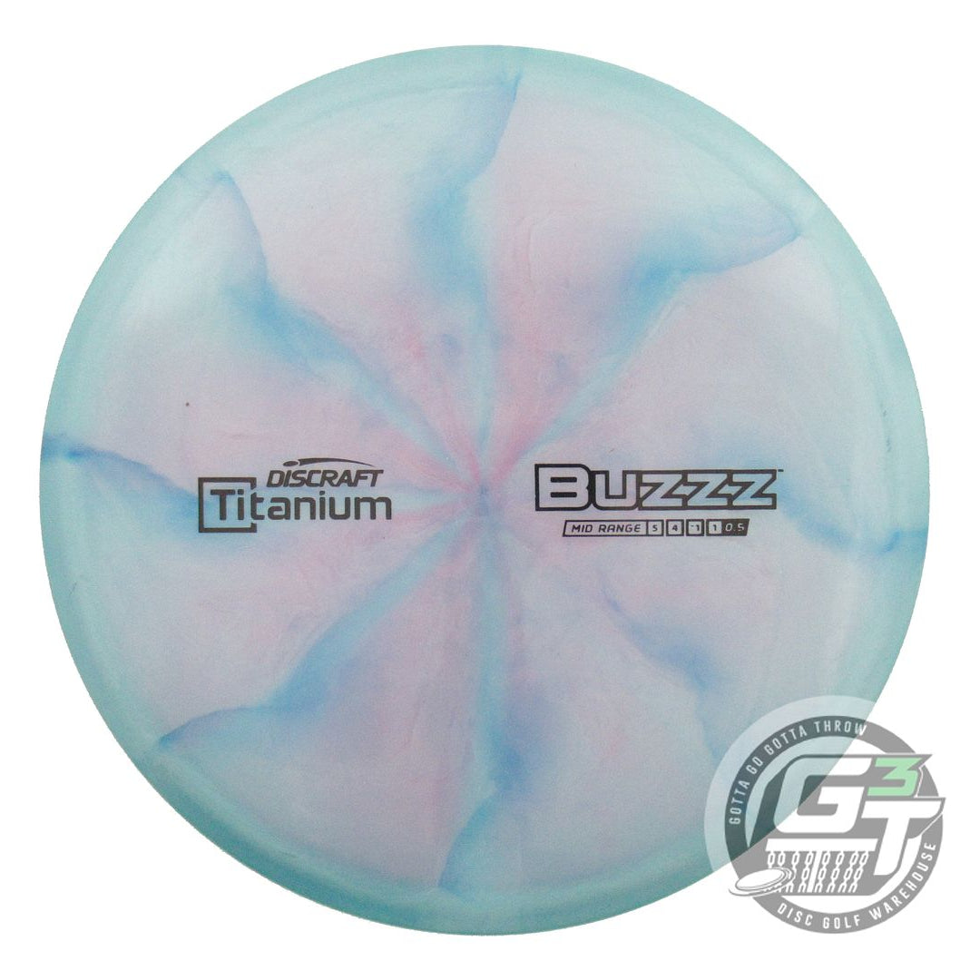 USED Discraft Titanium Buzzz 174g Teal-Lilac Midrange Golf Disc
