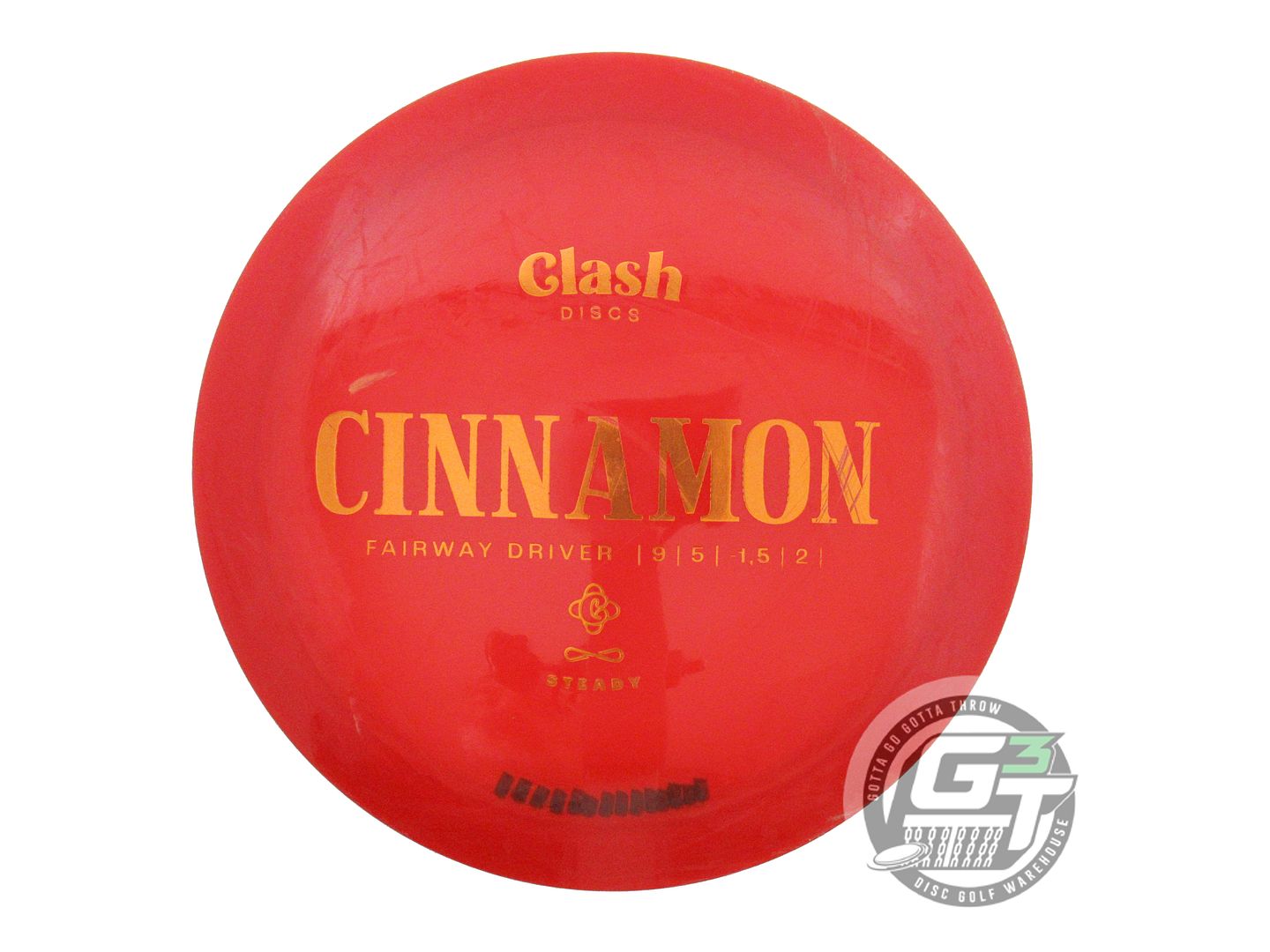 USED Clash Discs Steady Cinnamon 173g Red Orange Foil Fairway Driver Golf Disc