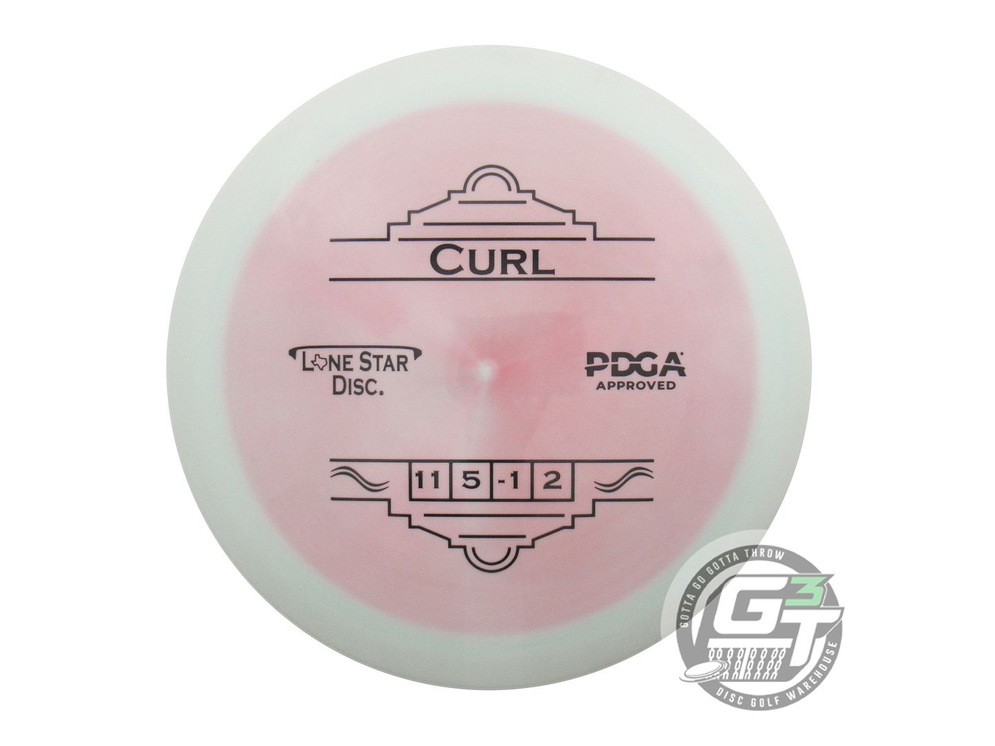 USED Lone Star Bravo Curl 175g Mint-Pink Black Stamp Distance Driver Golf Disc
