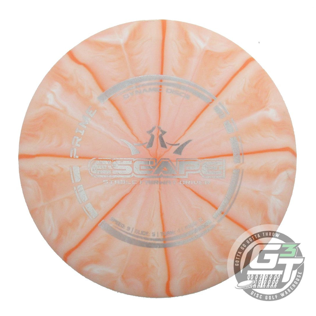 USED Dynamic Discs Prime Burst Escape 173g Peach Silver Foil Fairway Driver Disc