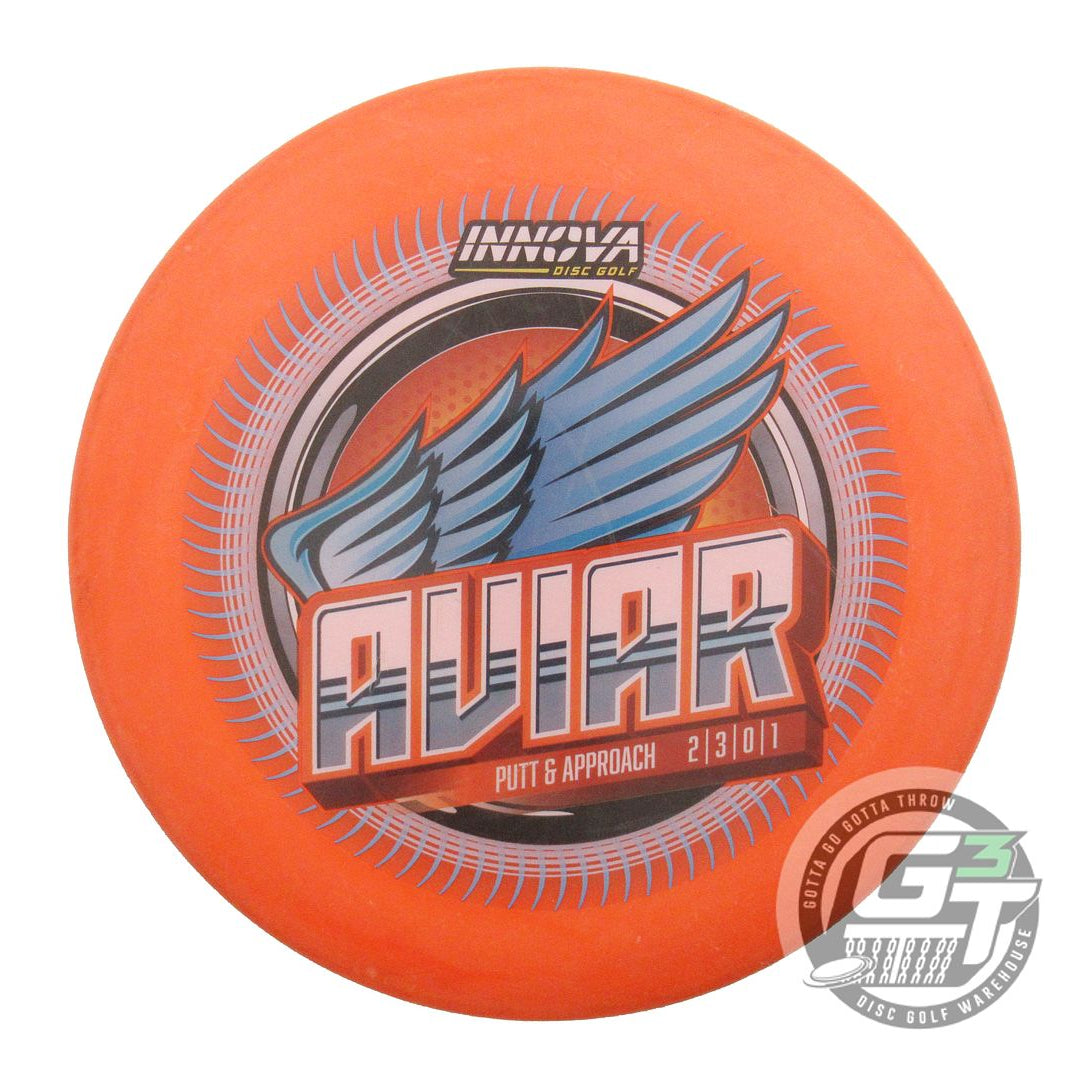 USED Innova DX Aviar 149g Orange FullColor Putter Golf Disc