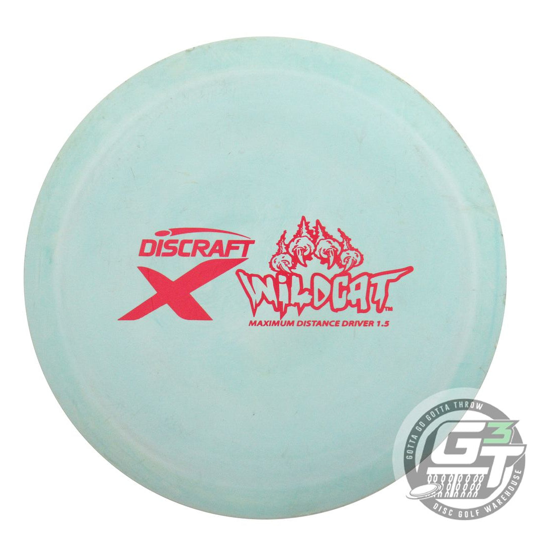 USED Discraft X Wildcat 175g Seafoam Red Foil Distance Driver Golf Disc