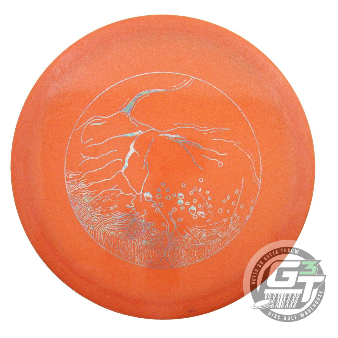 USED Dynamic Discs Lucid Justice 167g Orange Oil Slick Foil Midrange Golf Disc