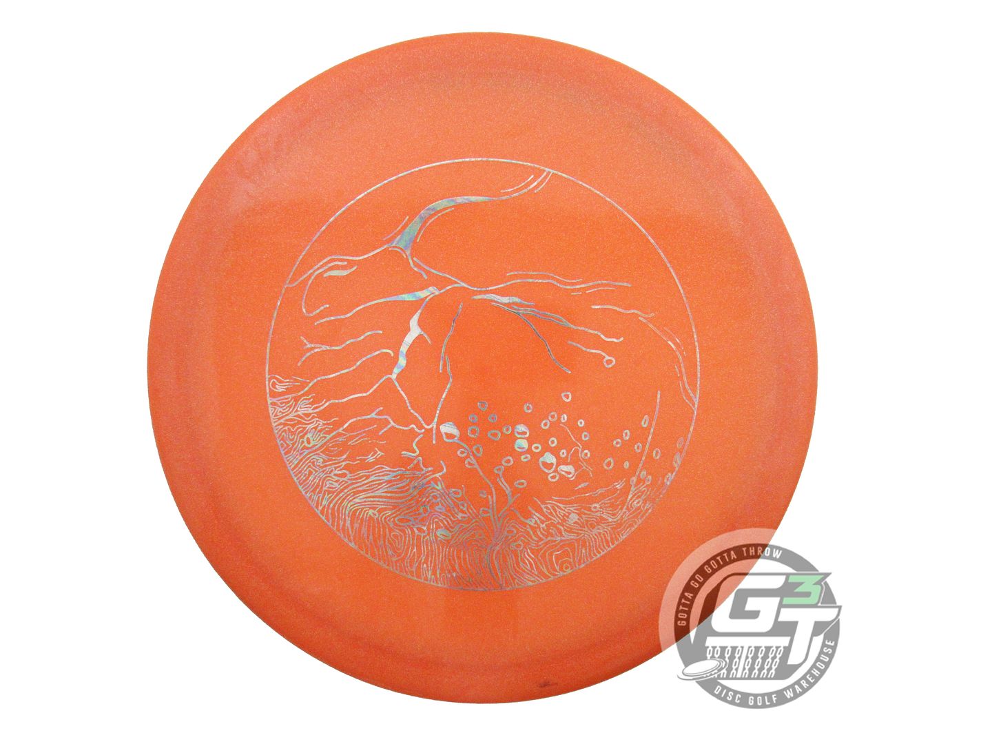 USED Dynamic Discs Lucid Justice 167g Orange Oil Slick Foil Midrange Golf Disc