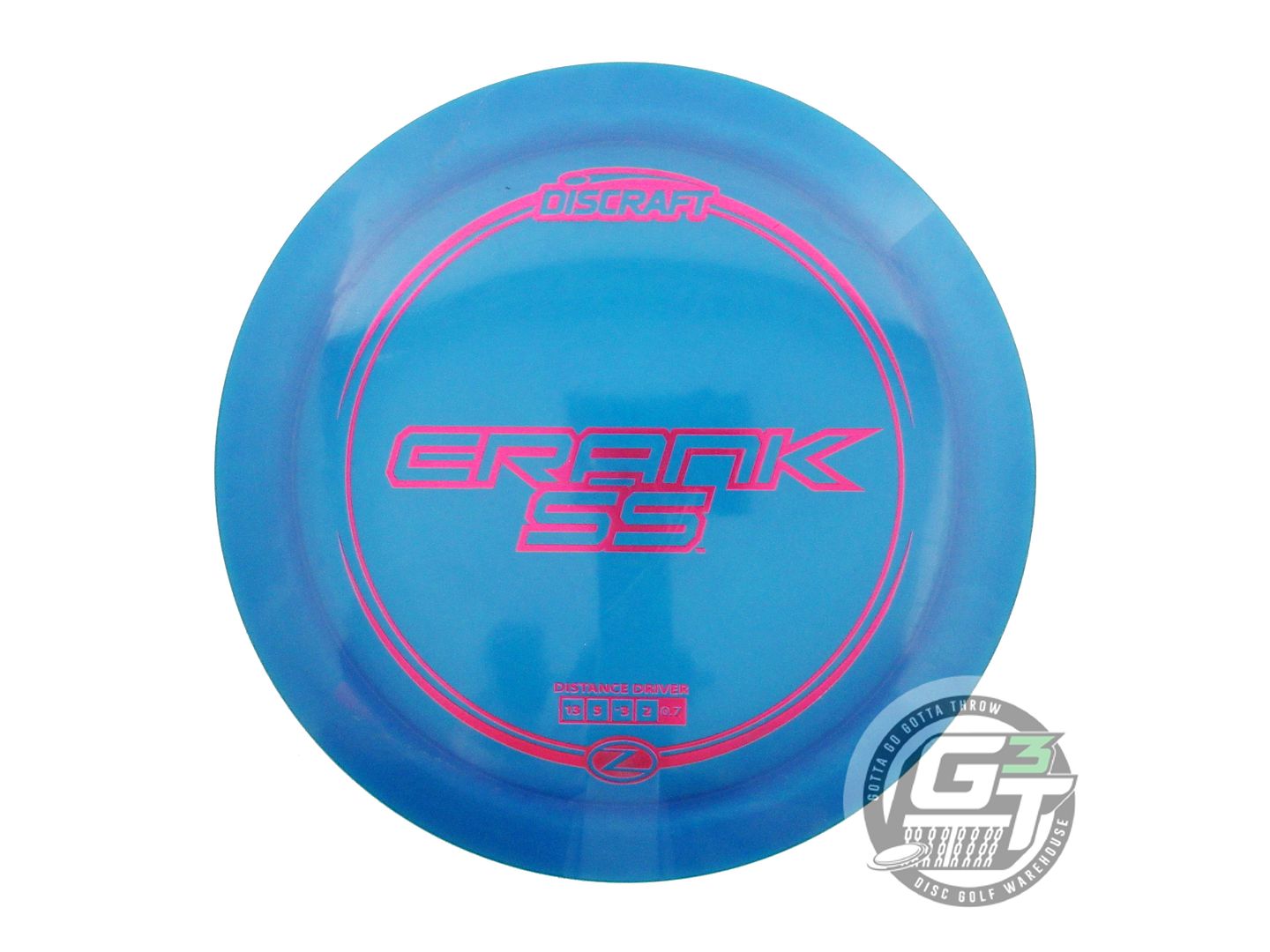 USED Discraft Z Crank SS 174g Blue Magenta Foil Distance Driver Golf Disc