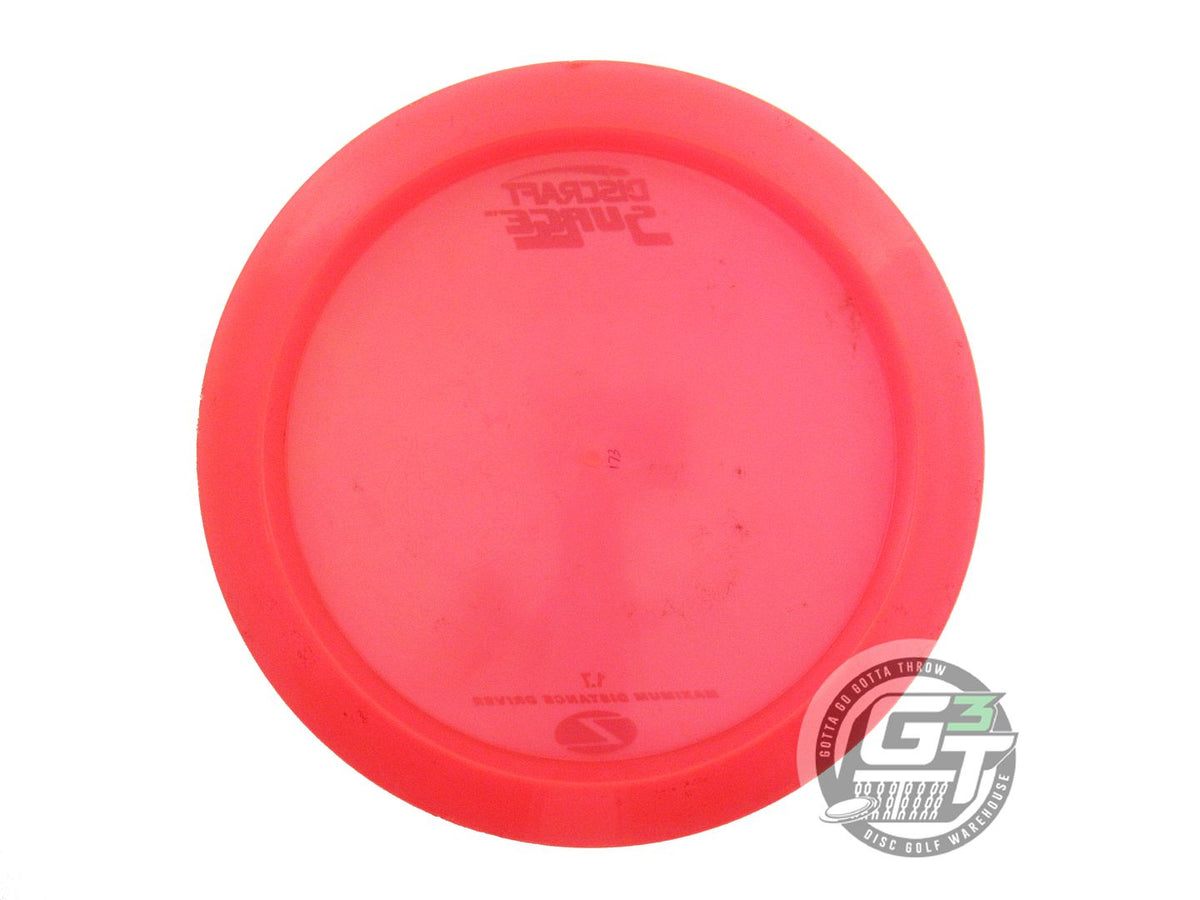 USED Discraft Z Surge 173g Red Silver Stamp Distance Driver Golf Disc