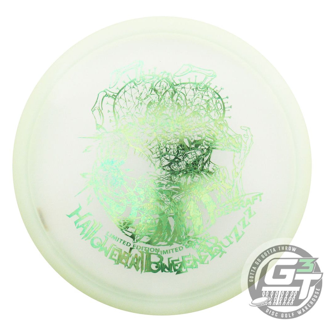 USED Discraft X-OUT HALLOWEEN Glo Z Buzzz 179g Green Foil Midrange Golf Disc