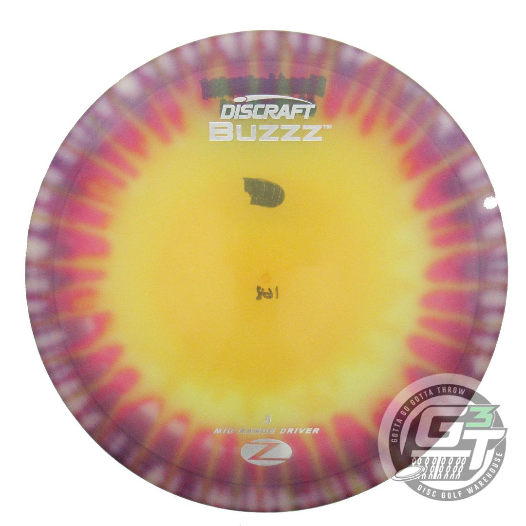 USED Discraft FlyDye Z Buzzz 168g Purple Burst Midrange Golf Disc