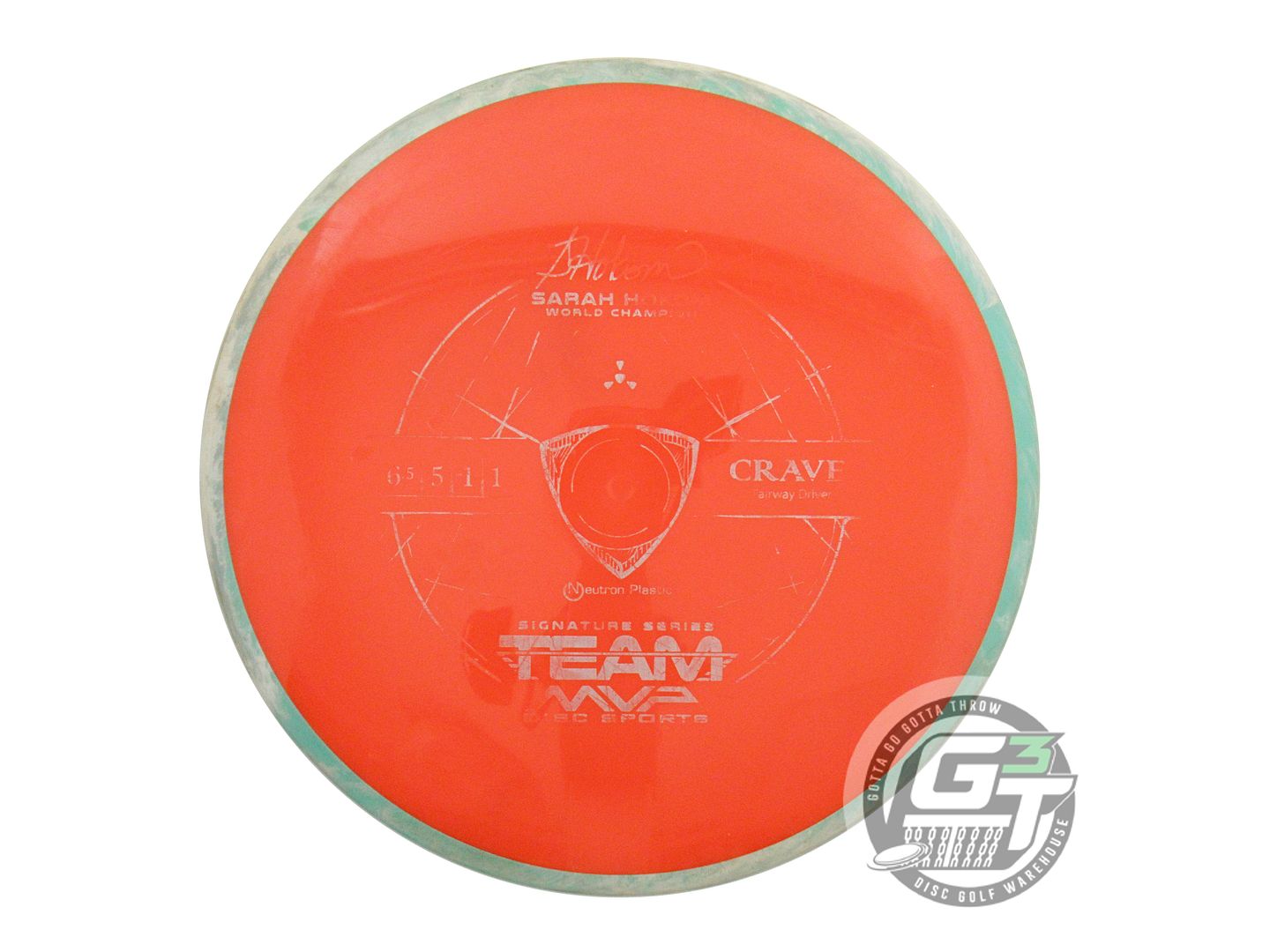 USED Axiom Discs Neutron Crave 175g Orange Seafoam Rim Fairway Driver Golf Disc