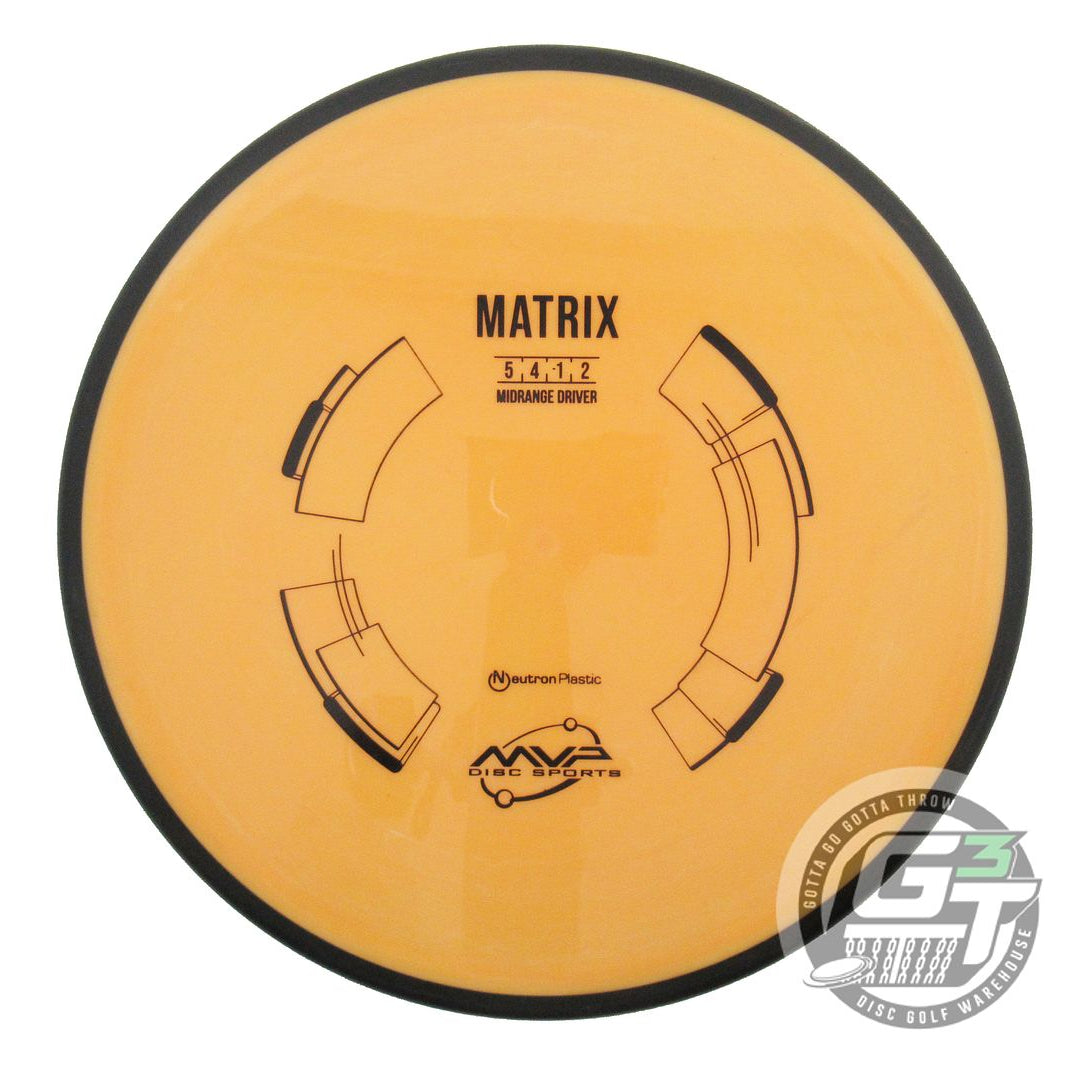 USED MVP Disc Sports Neutron Matrix 172g Marigold Midrange Golf Disc